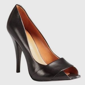 Rebecca Minkoff Black Peep Toe Pumps size 7.5